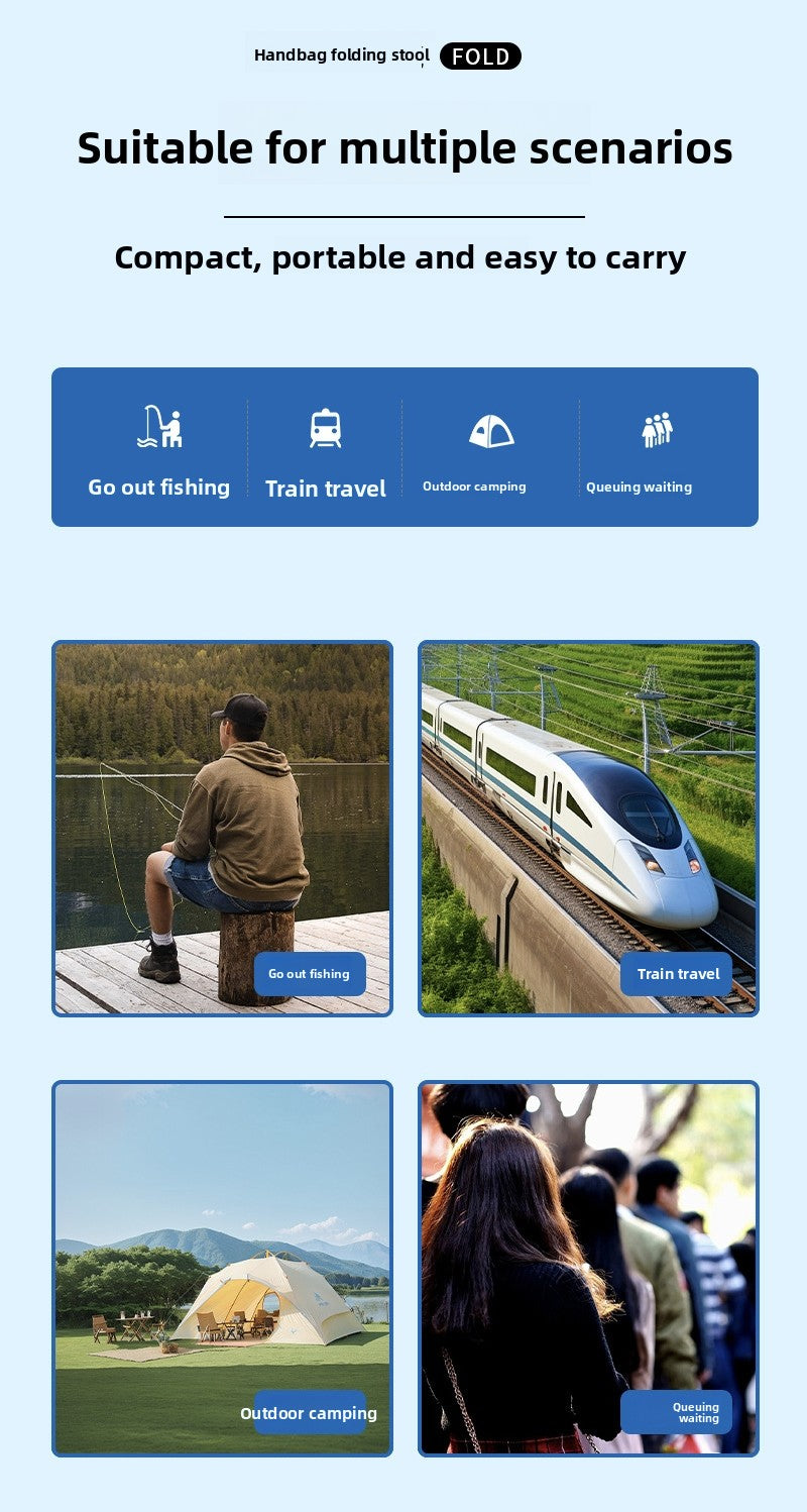 Pen case folding stool chair