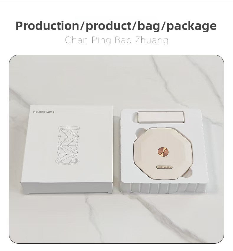 Folding Portable Rotating LED Lamp