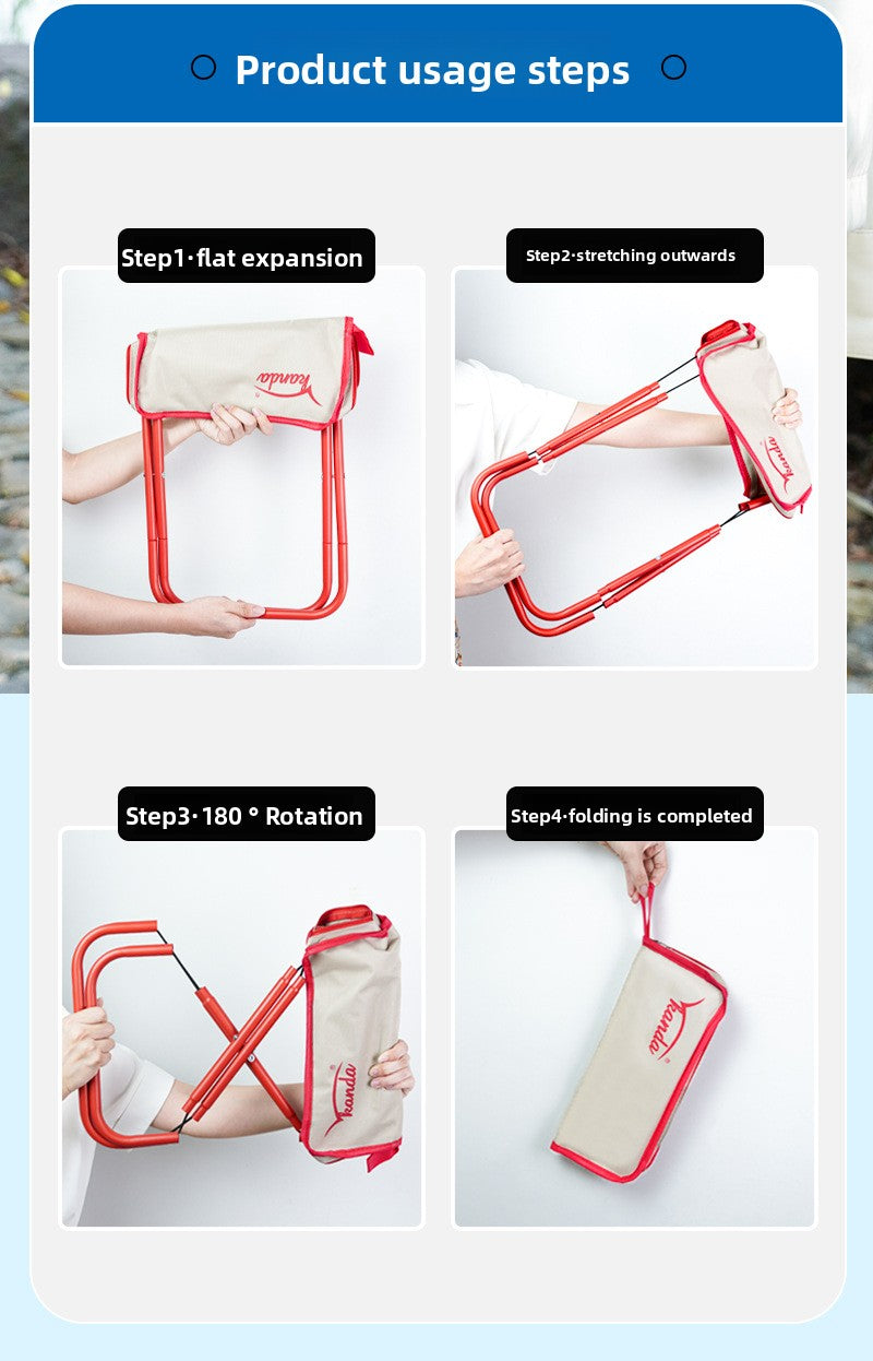 Pen case folding stool chair